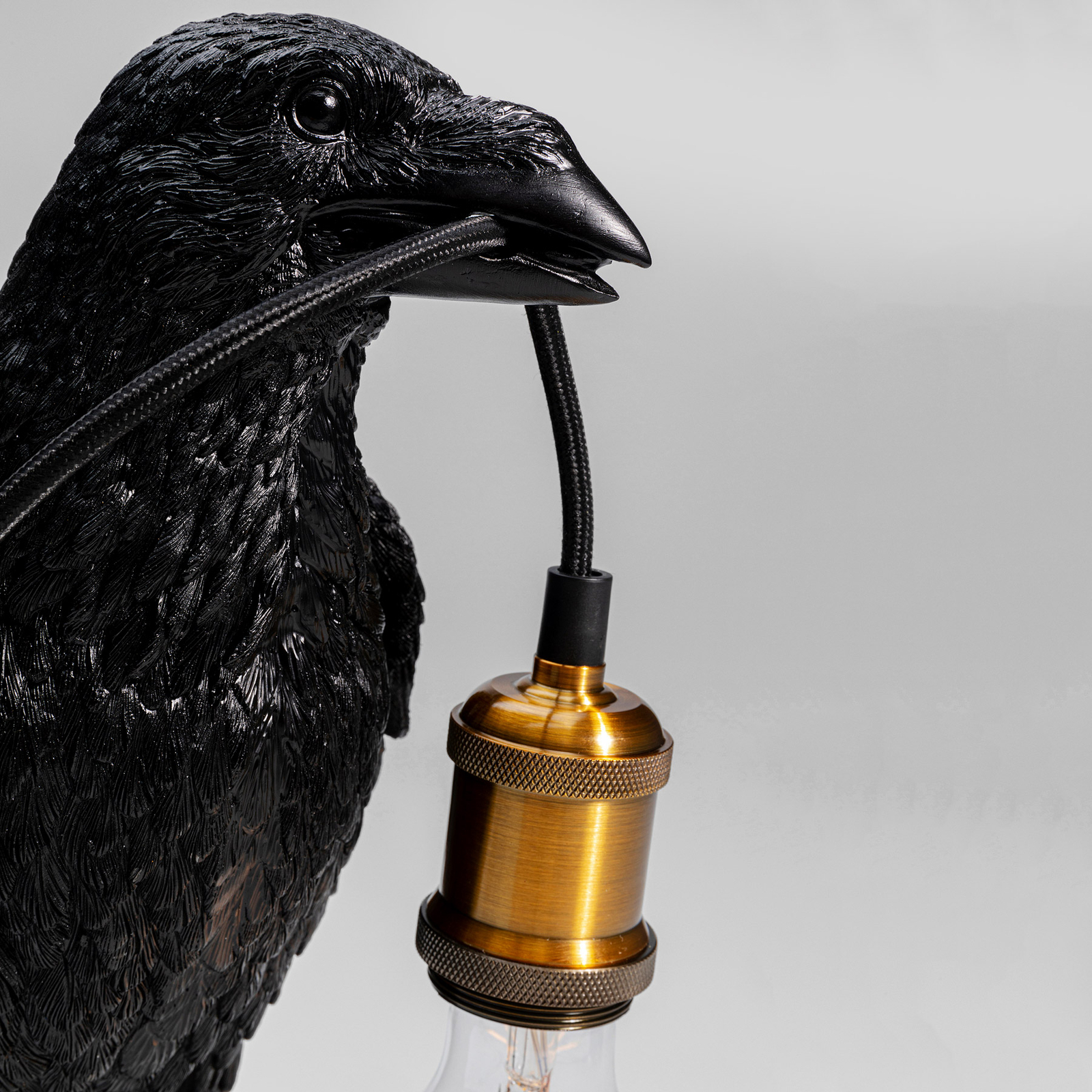 KARE Namizna svetilka Animal Crow v obliki vrane