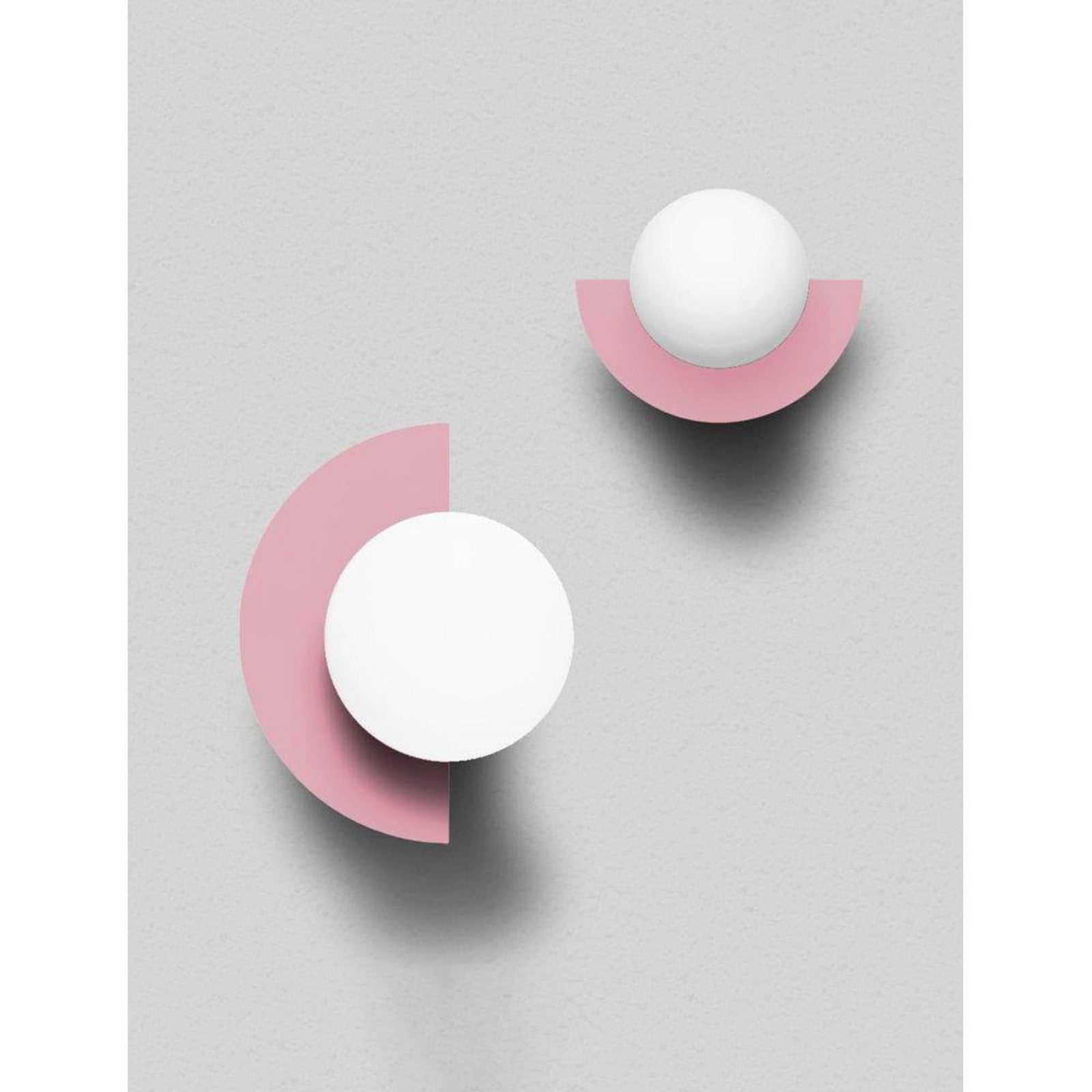 Candy Big Circle 180 L Wandleuchte, pink Swedish Ninja - Wohnzimmer - Metall