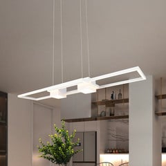 Albany LED-riippuvalaisin, valkoinen, 100 x 28 cm, alumiini, CCT himmennettävä