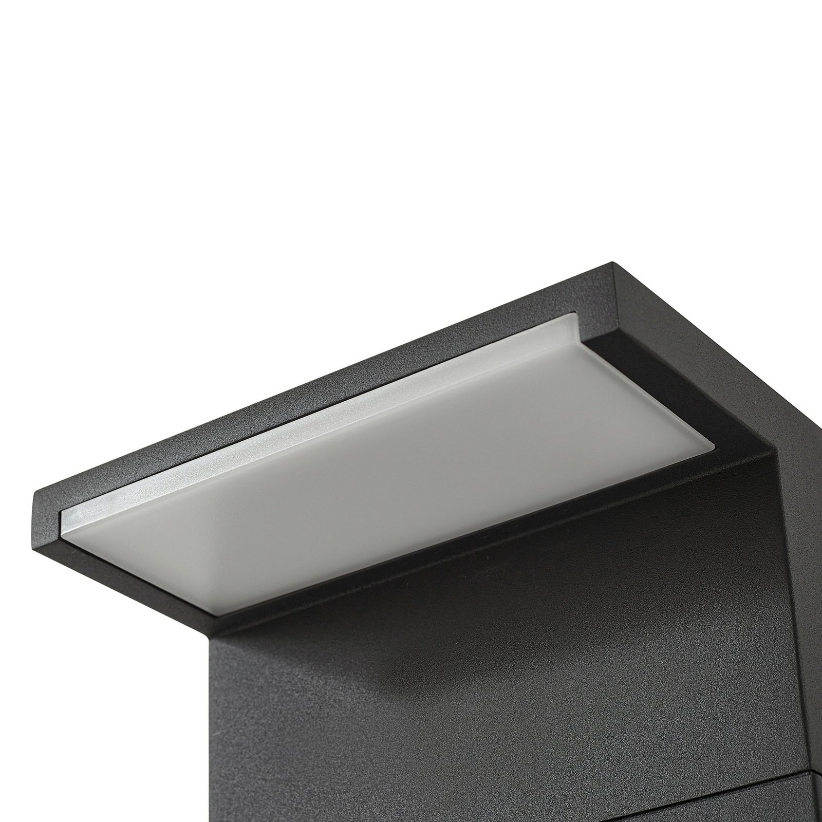 Bornă luminoasă LED Iberion pentru iluminat exterior, antracit, 90 cm, metal -