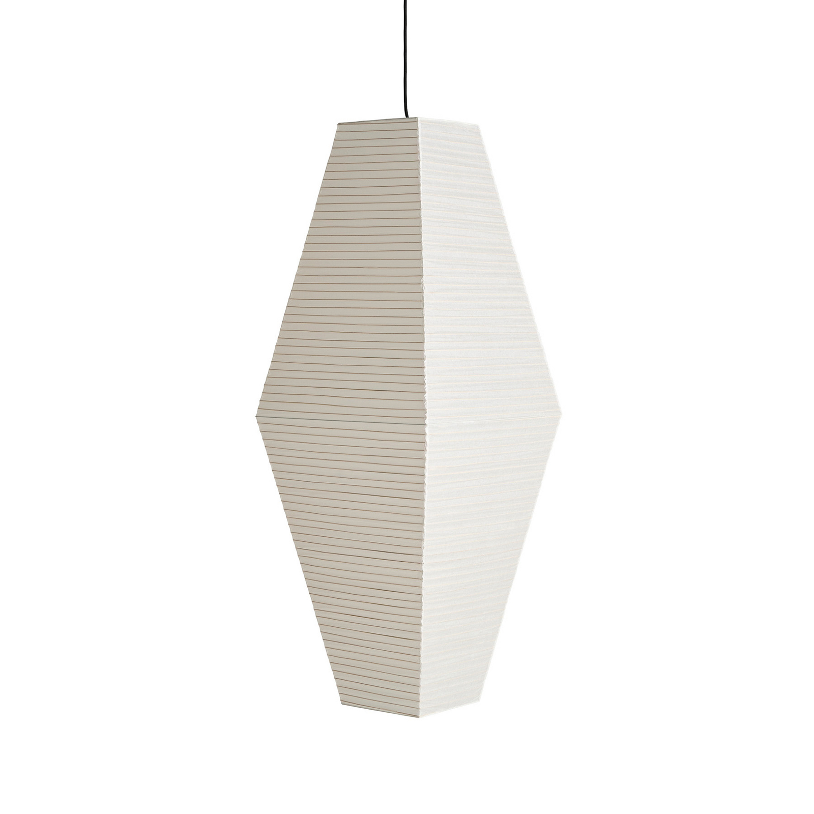 Prism lampeskærm, højde 110 cm, hvid, papir – HAY