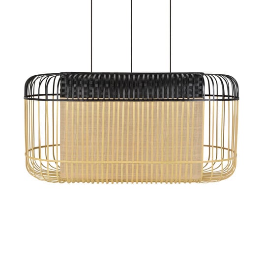Forestier Bamboo oval XL Pendel schwarz/natur