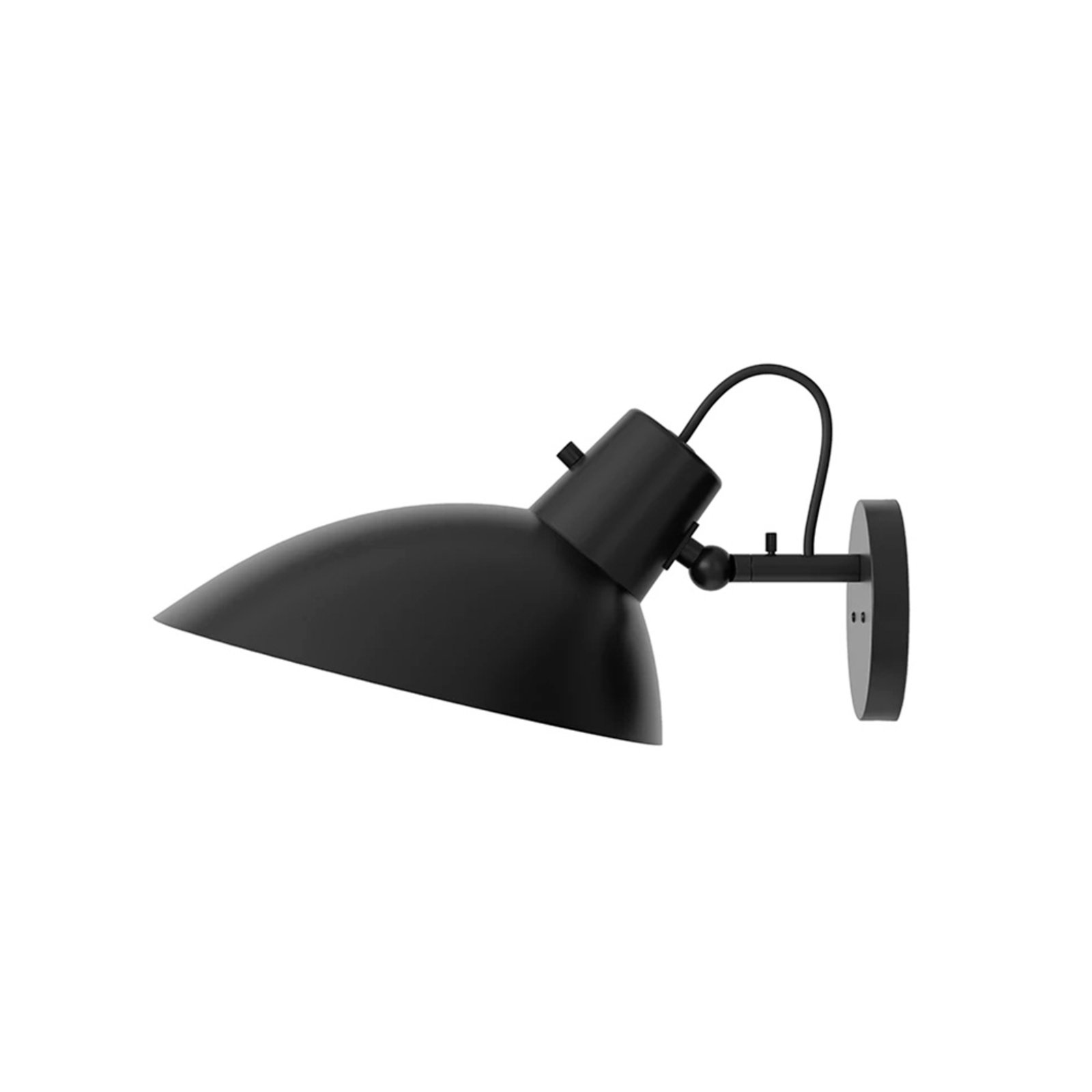 VV Cinquanta Wall Lamp Black/Black w/Switch - Astep