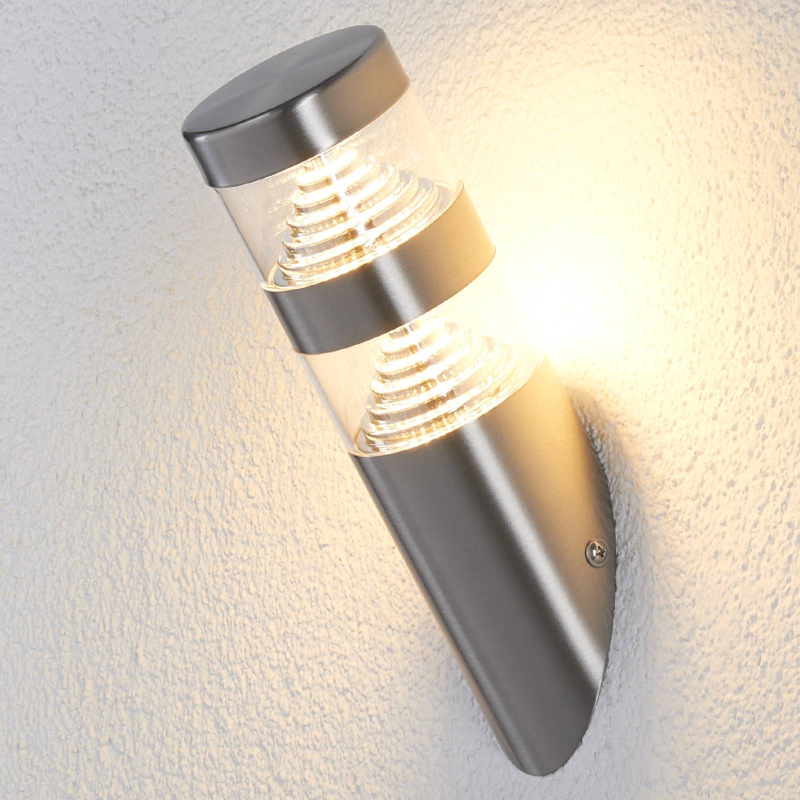 Photos - Chandelier / Lamp Lindby Lanea LED outdoor wall light, slanting 