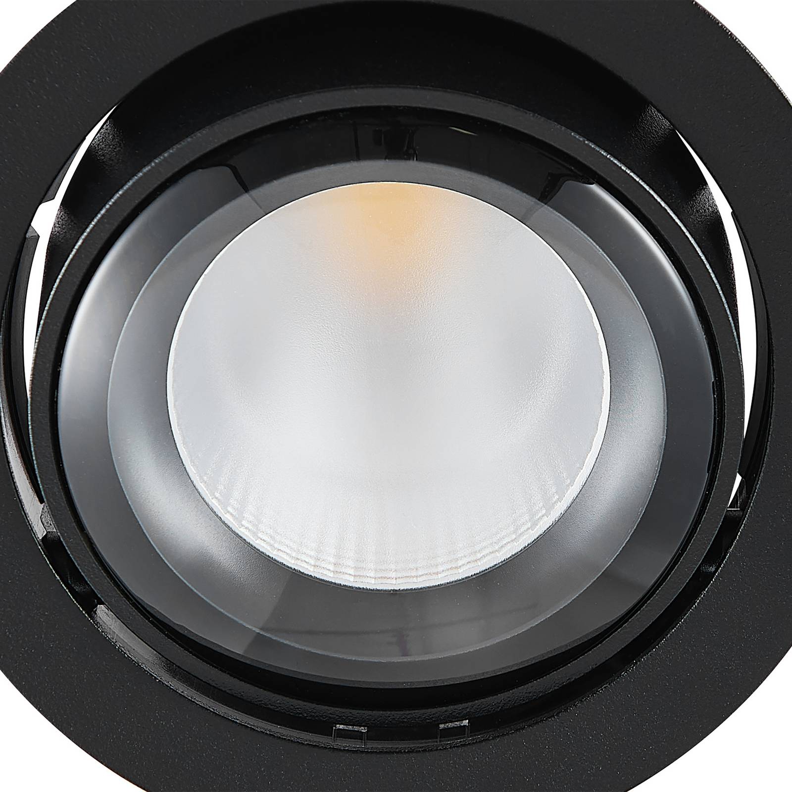 Lampa sufitowa wpuszczana LED MAG MINI, czarna, Ø 10 cm, CCT 18 V