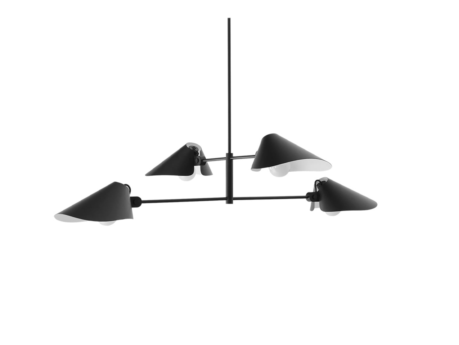 Bonnet SC93 lysekrone sort &Tradition - Spisestue - Moderne - Aluminium - Med flere lyskilder