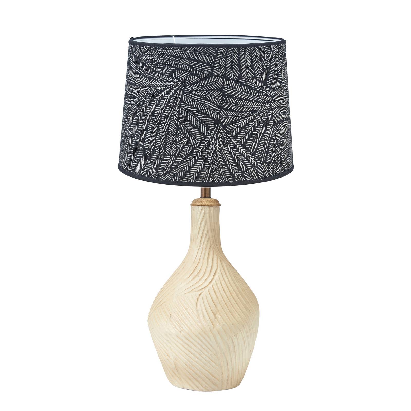 PR Home Hope lampa stołowa Ø 35 cm beżowa/czarna