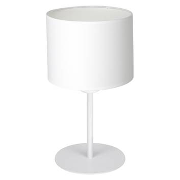 Lampe à poser Soho, cylindrique H34 cm, blanche
