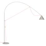 candeeiro de pé LED midgard AYNO XL, cinzento/laranja, 2.700 K 290 cm