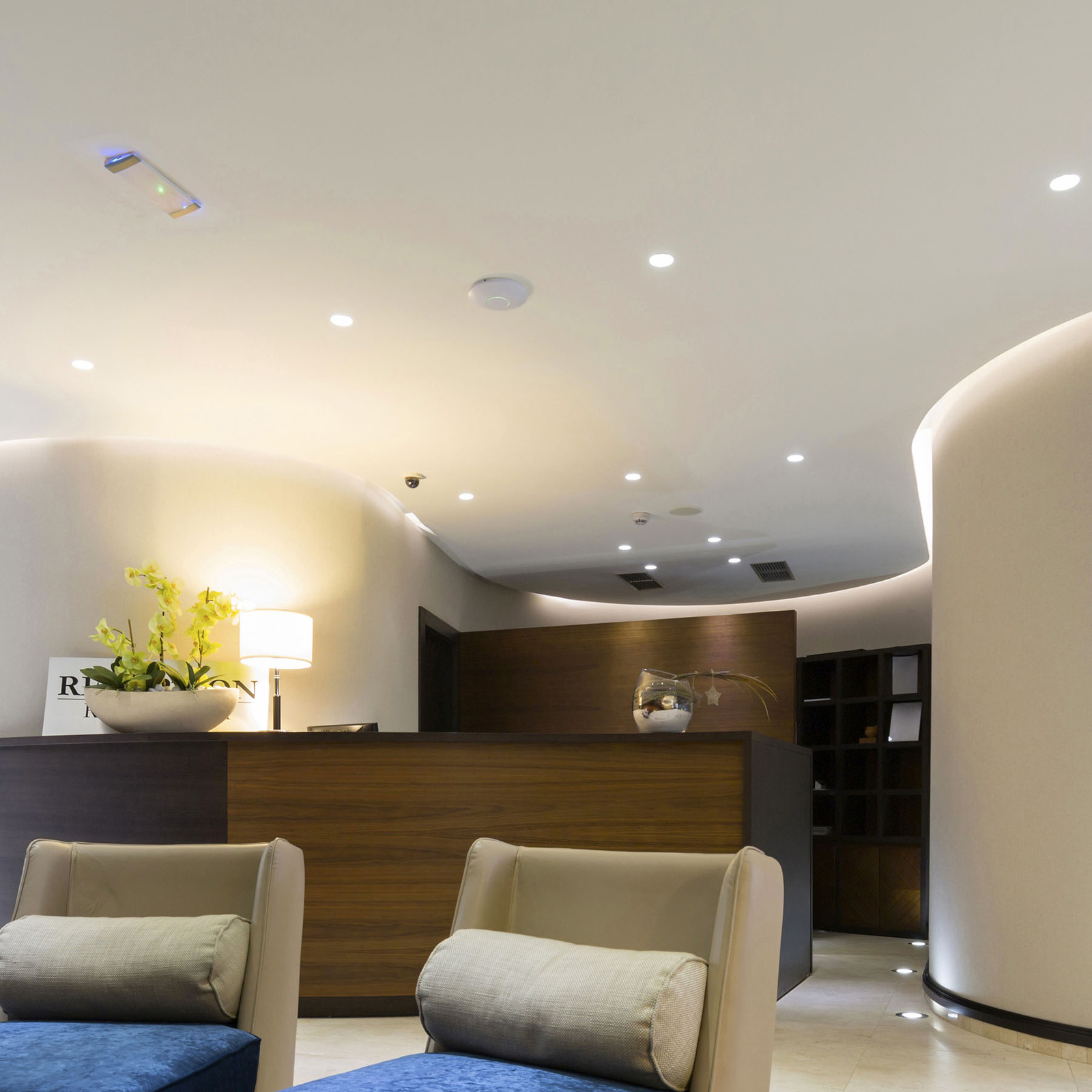Stylvania Sylvania Start eco downlight 5in1 Ø 21.7 cm 18 W, for Workroom / Office, polycarbonate, 18 W, energy efficiency: A+, H: 1.5 cm