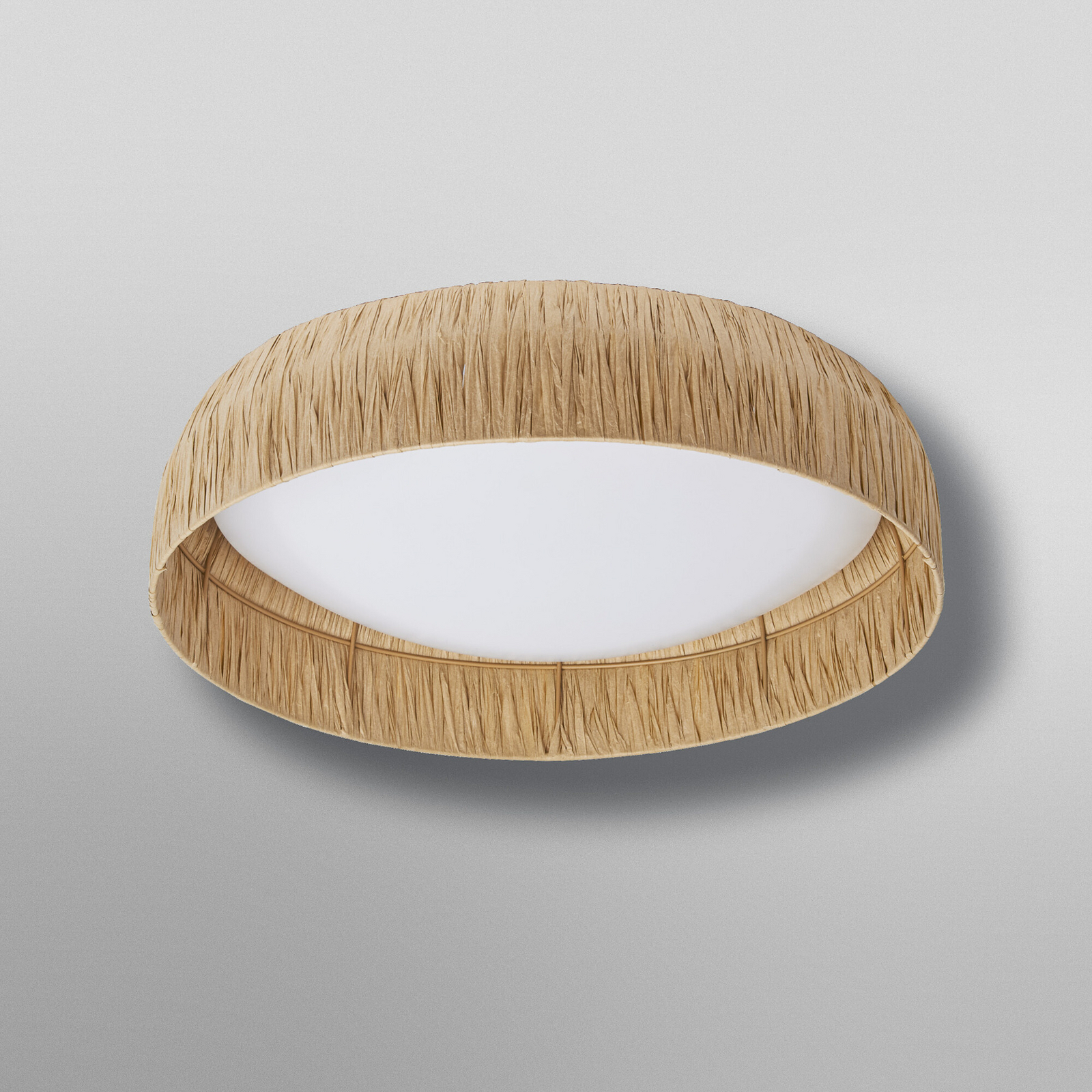 Plafonnier LED OSRAM Decor Bamboo Paper, Ø 50 cm, bambou