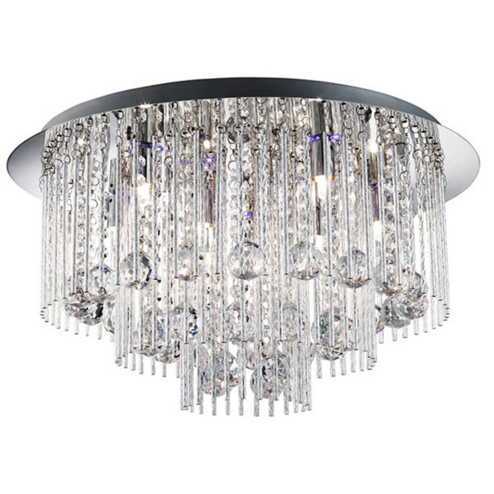 Beatrix crystal ceiling lamp with remote control