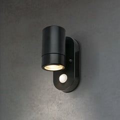 Sensoriga välisvalgusti 3789015, must, plastik, GU10