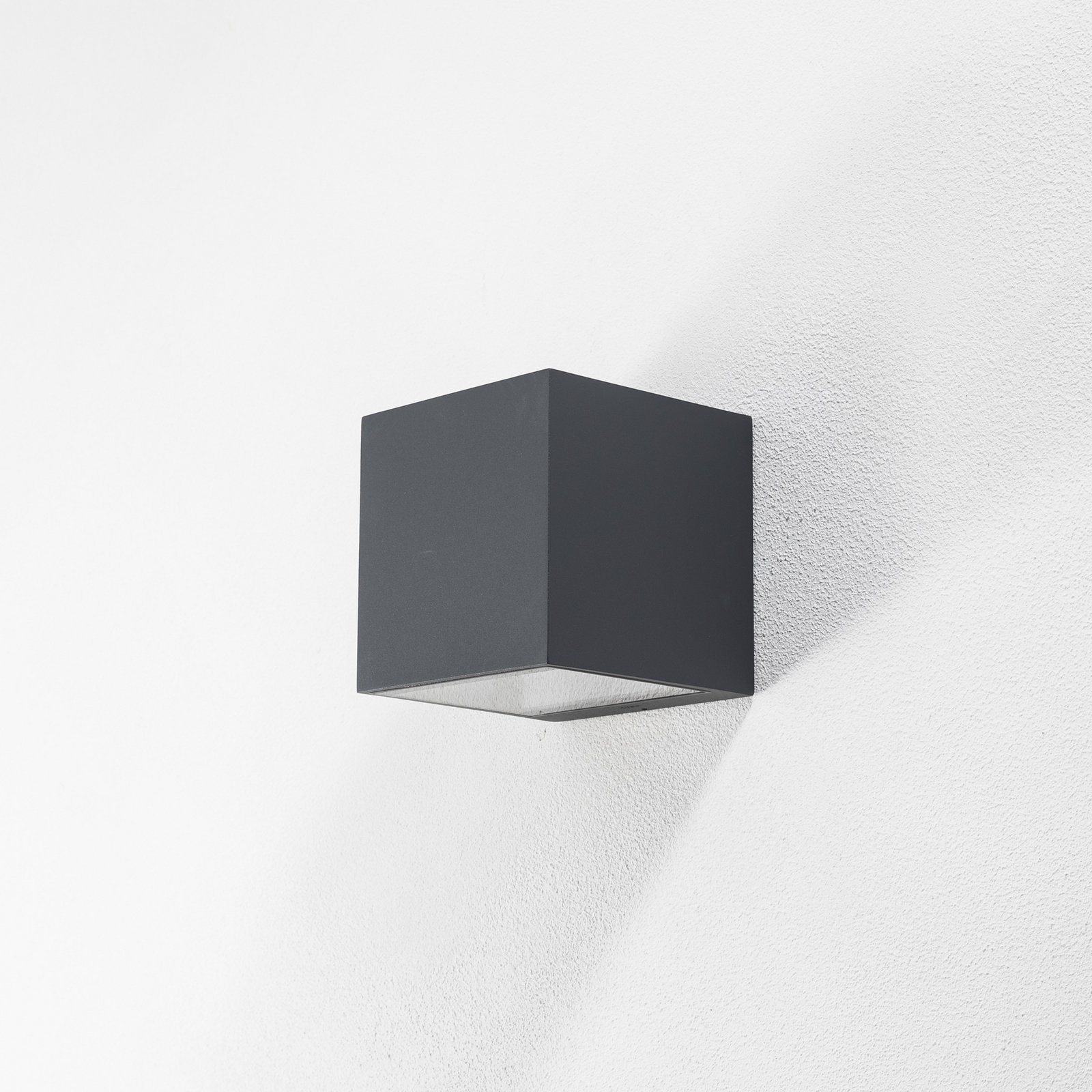 BEGA LED outdoor wall light 24135 K3, graphite, up/down, DALI