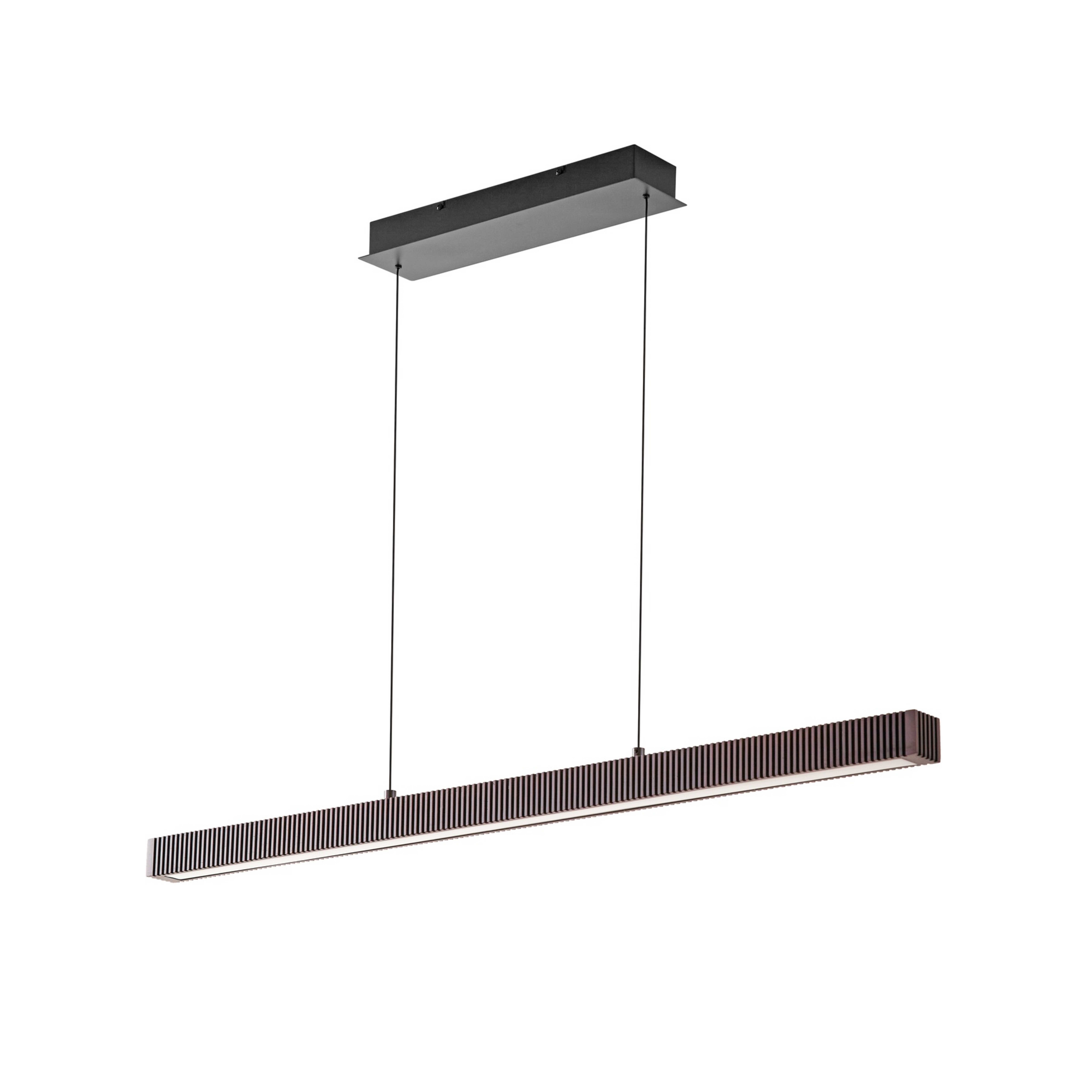 Emara LED-hængelampe, eg, CCT, mørkt træ - Lucande