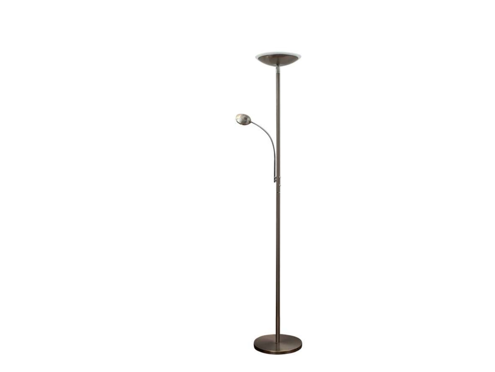 Malea LED Stehleuchte w/Arm Matt Nickel - Lindby
