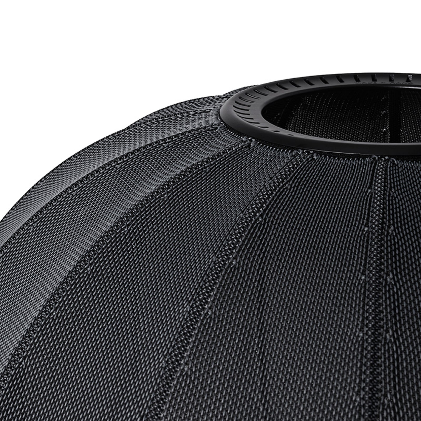 Knit-Wit 75 Round Pendelleuchte Schwarz Made By Hand - Aluminium
