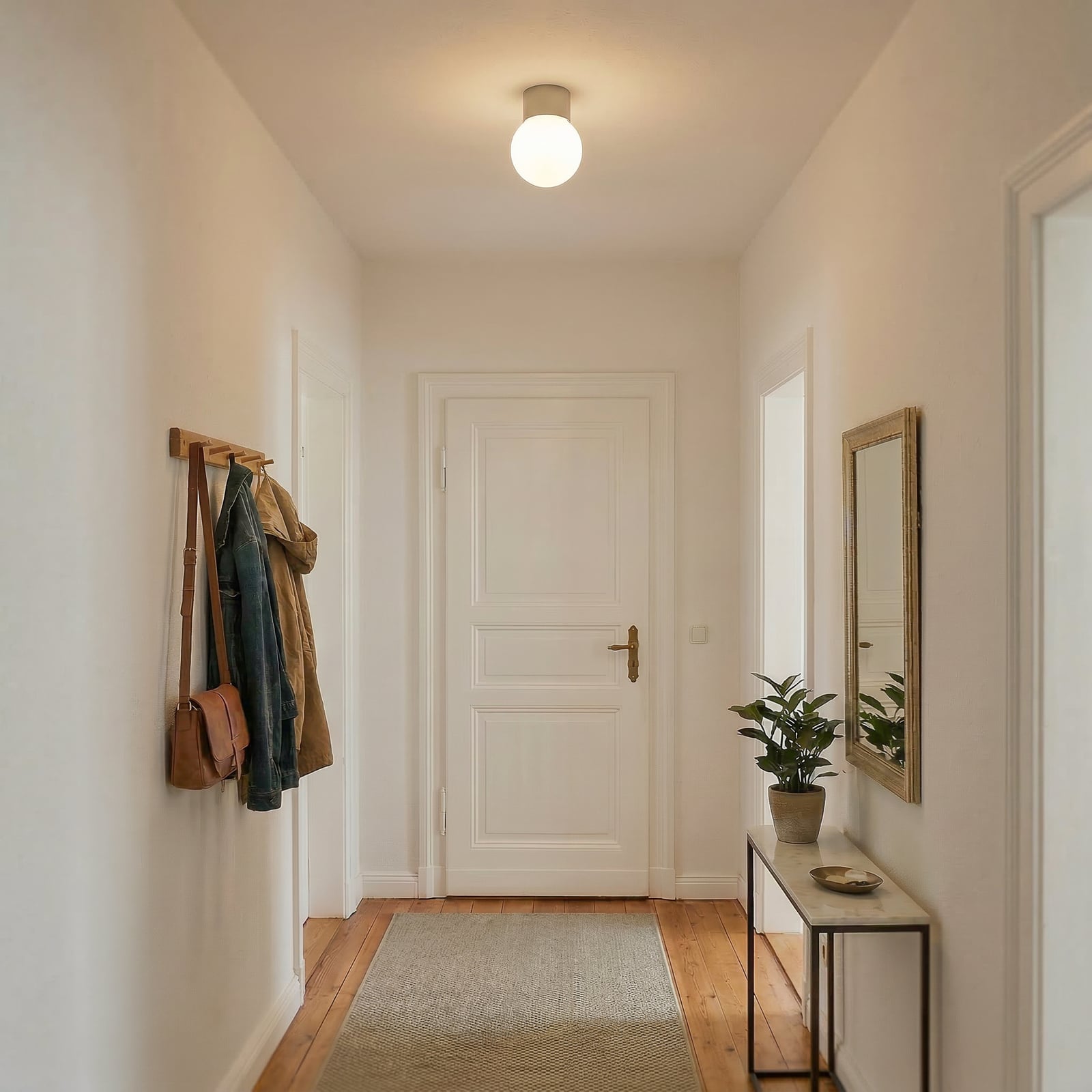 Mennyezeti világítás Hotel Mood 1, szürke-bézs, fém, üveg, G9