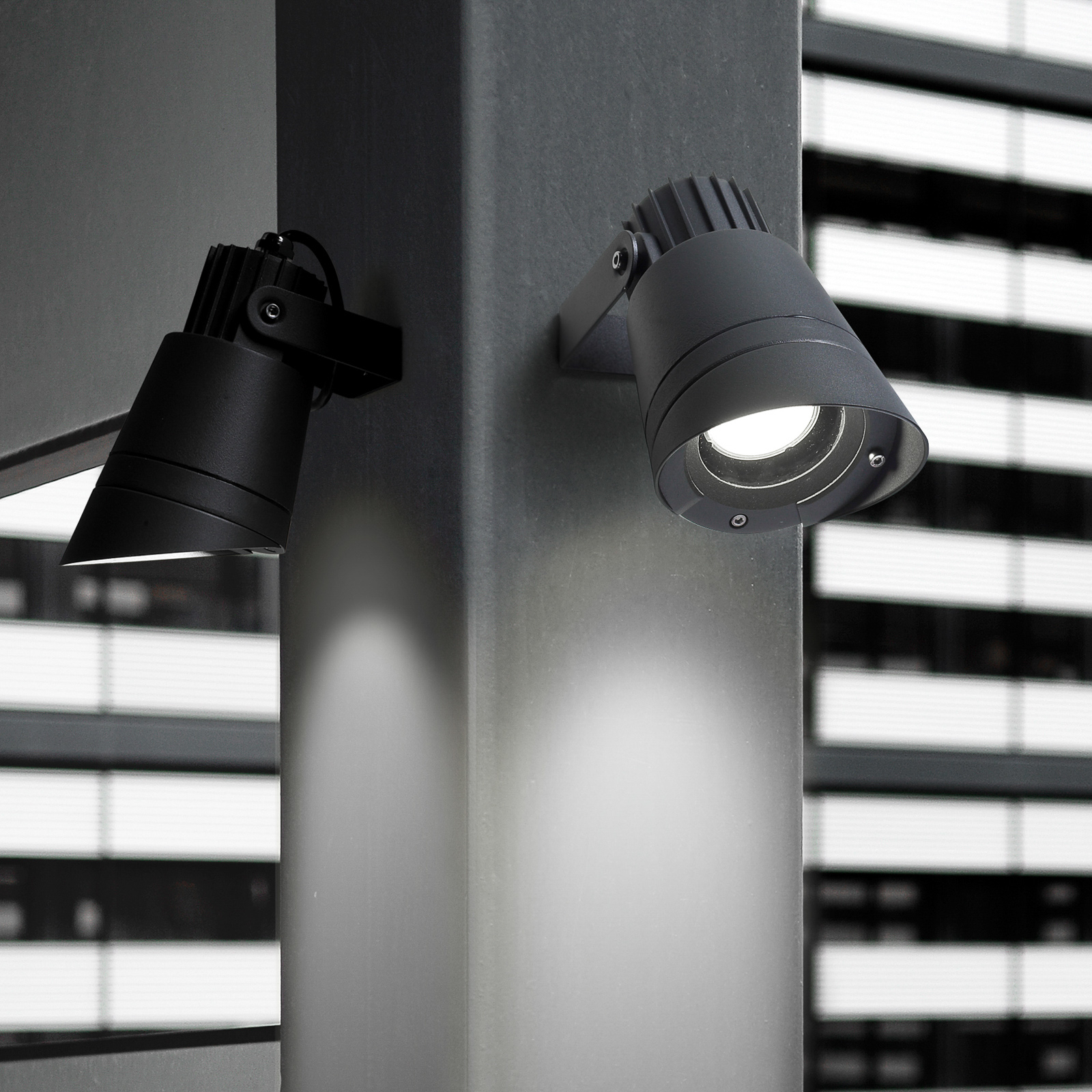 HUBBLE outdoor spotlight grey