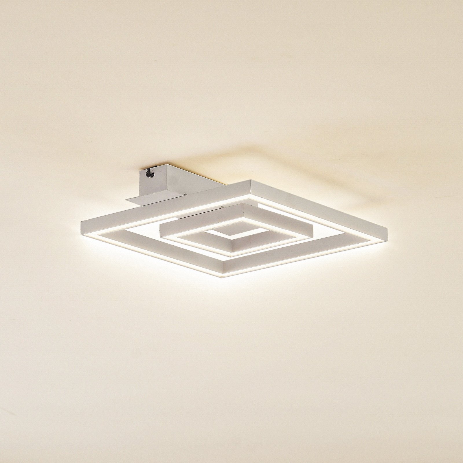 Plafonieră cu LED Lindby Madamo alb 30 cm 3000K - Camera de zi / sufragerie - modern - Aluminiu