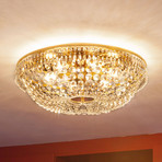 Sherata Crystal Ceiling Light Round Gold 55 cm