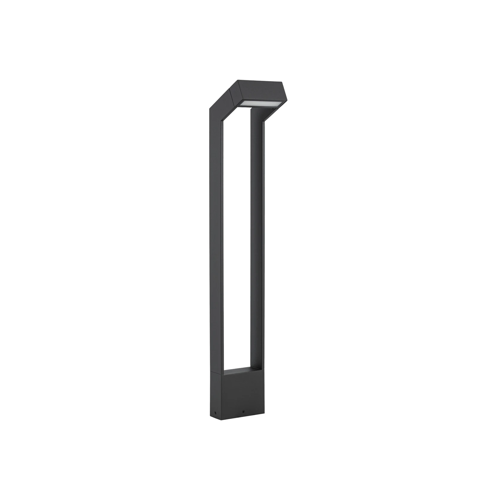 Arcchio LED-väglampa Kovato, höjd 95 cm, mörkgrå, IP65