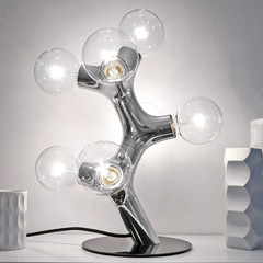 next DNA Table - dizajnerska stolna lampa, krom