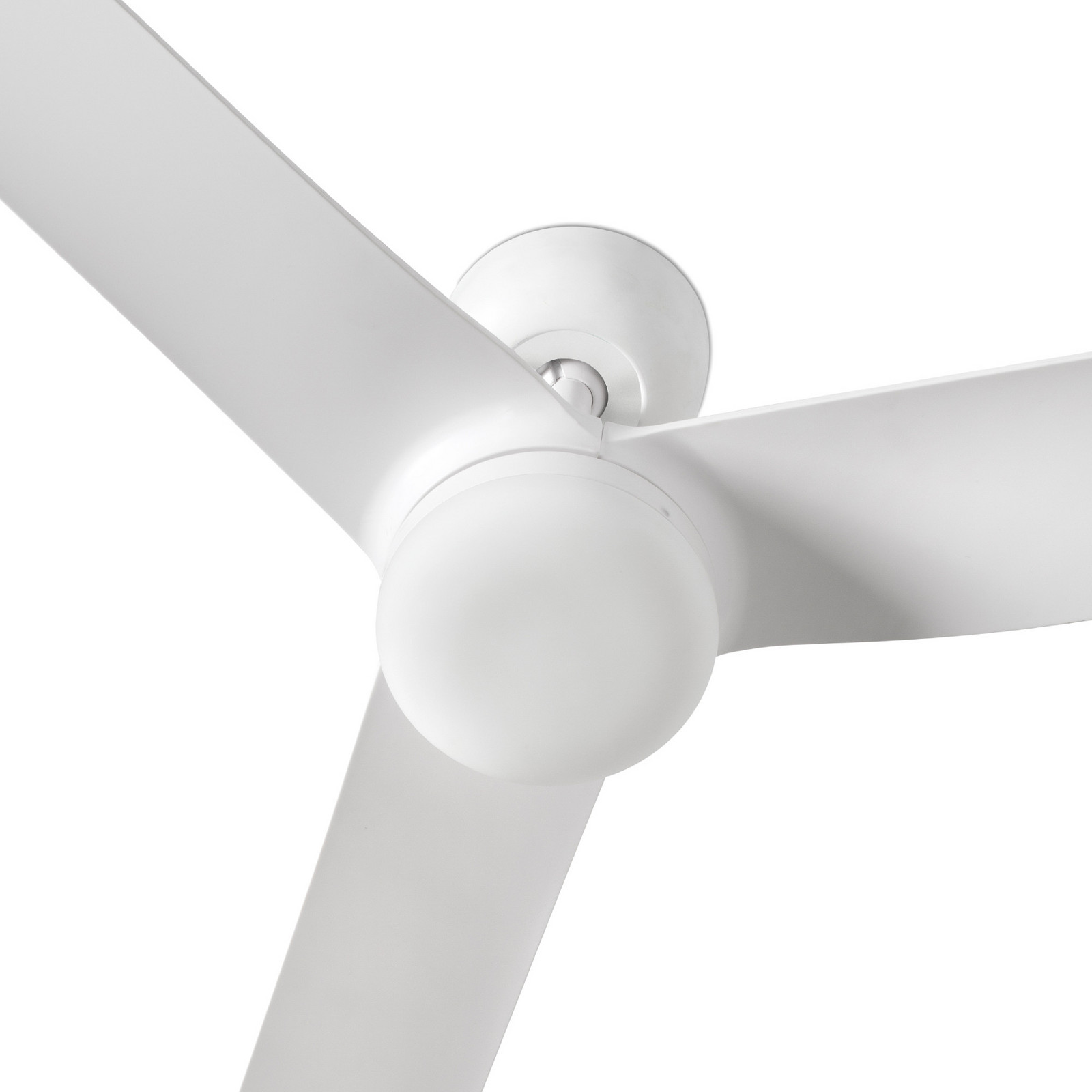 FARO BARCELONA Punt M LED stropni ventilator, bijeli, DC, tih, Ø 130 cm, CCT - Dnevni boravak/blagovaonica - Moderan - Metal