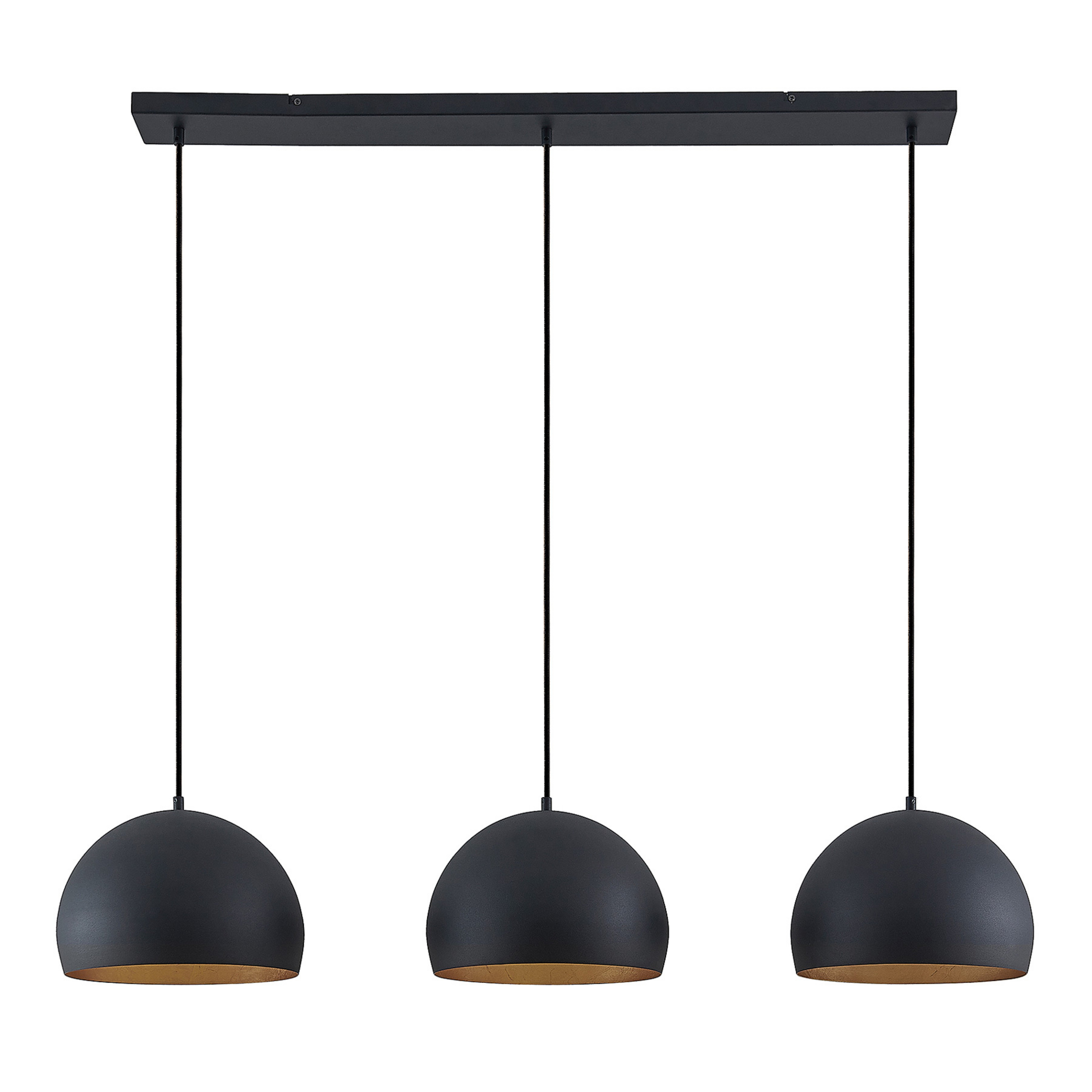 Tarjei Suspension L120 Black/Gold - Lindby