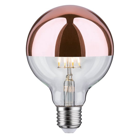 Paulmann espejo LED E27 6,5W 827 G95 cobre