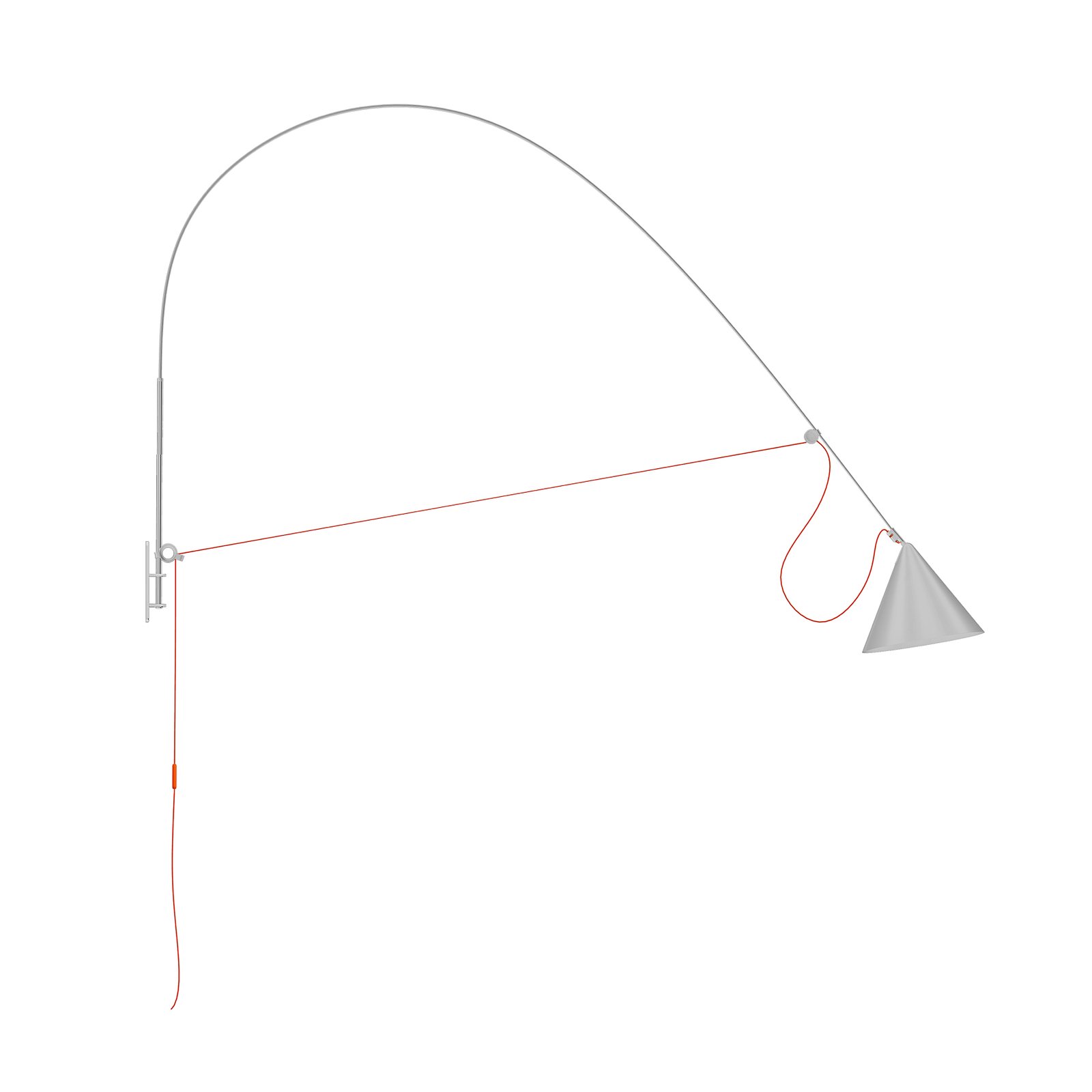 midgard AYNO wall XL LED wall lamp depth 220 cm