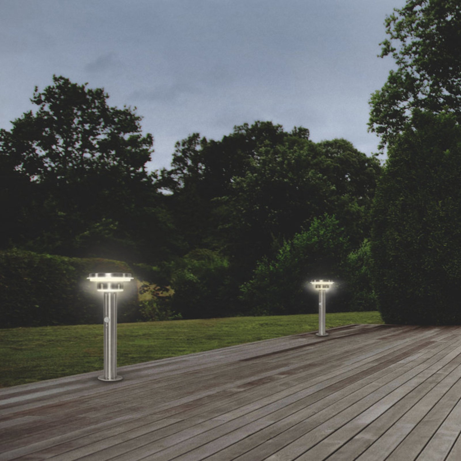 LEDVANCE Endura Solar Double Circle pillar light
