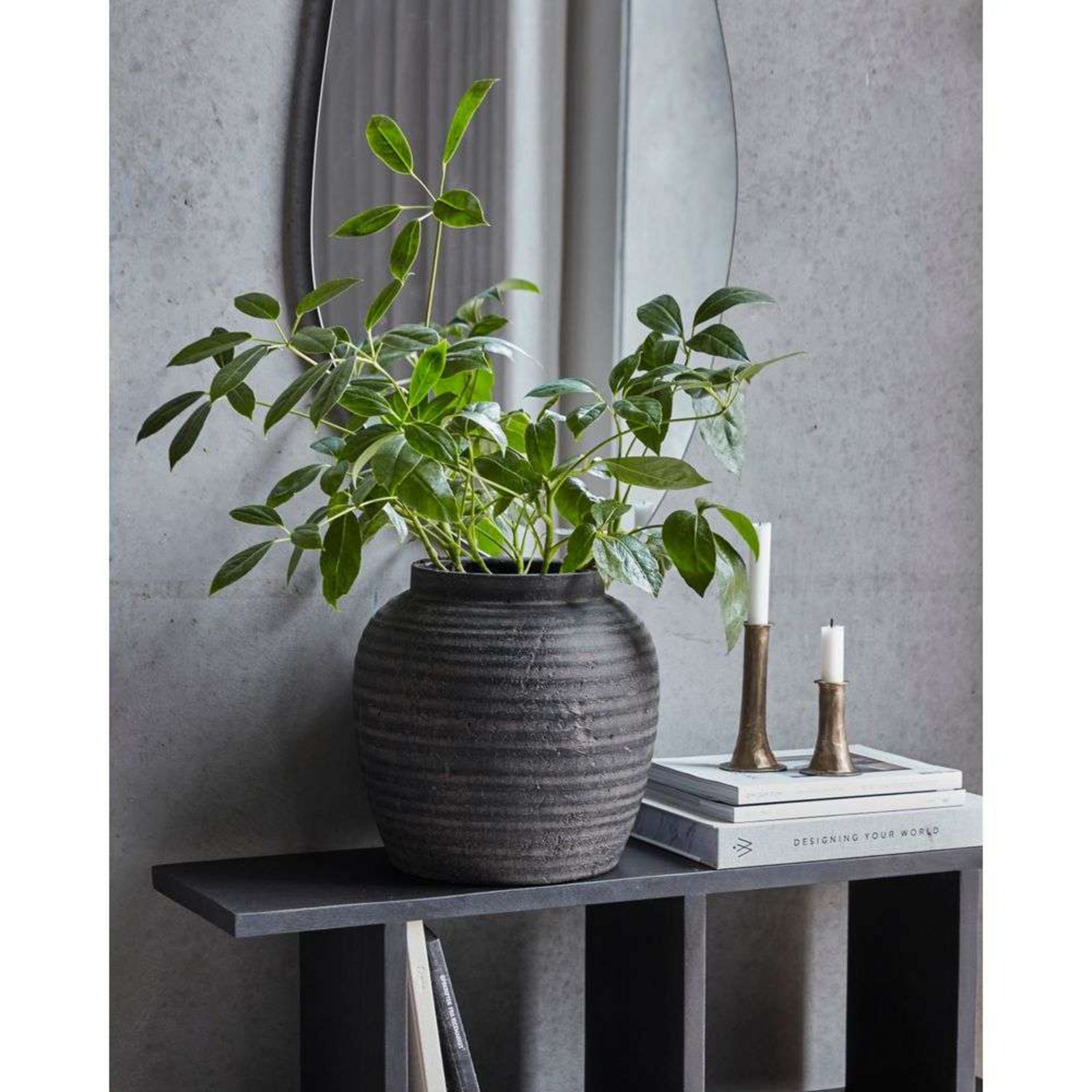 Hafa Plant Pot H31,5 Grey/Brown - House Doctor