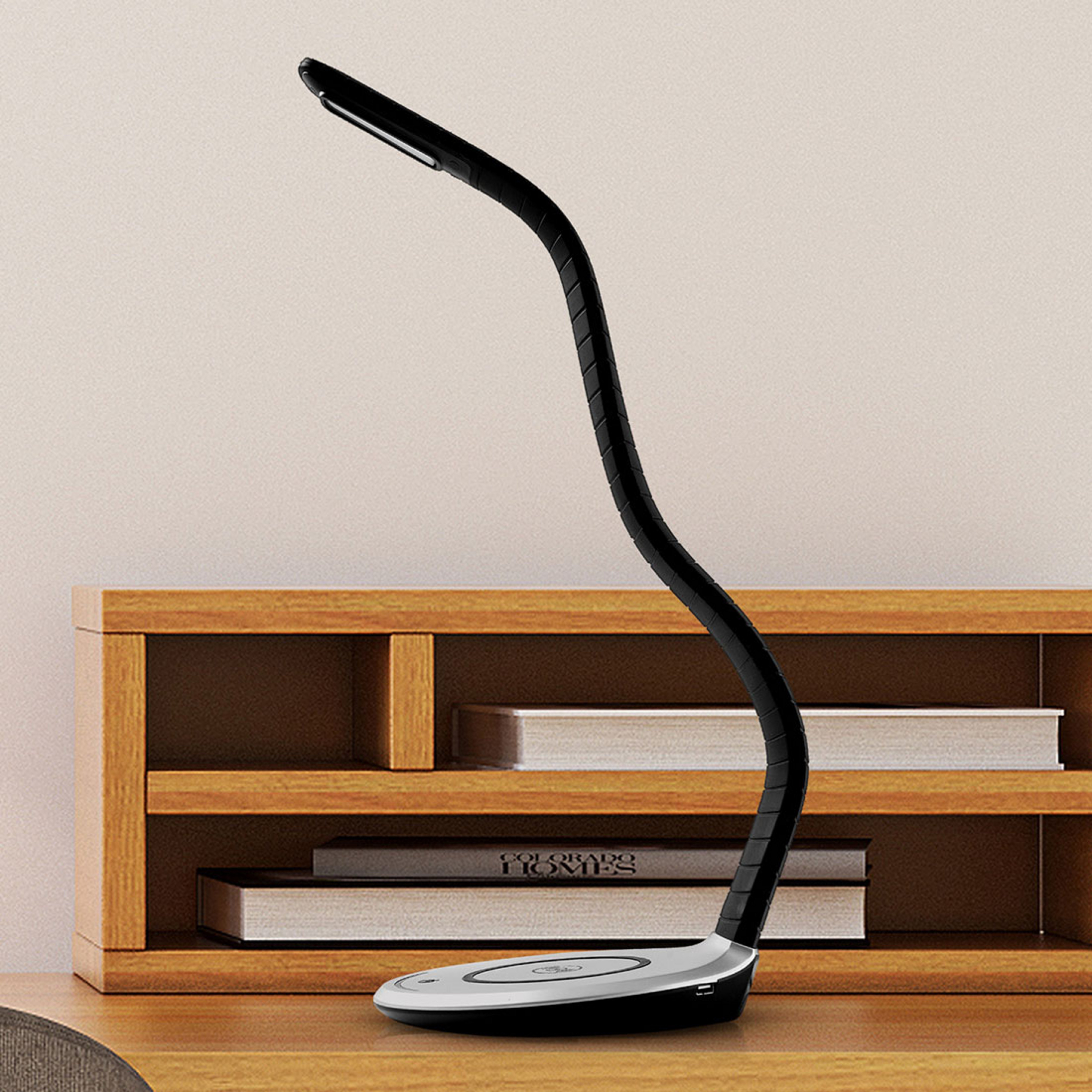 TRAE Luni LED-Tischleuchte, Qi, 5.000 K