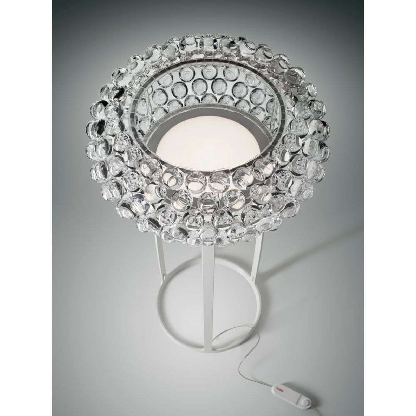 Caboche Plus Media LED Gulvlampe Transparent Foscarini - Stue - Plastik