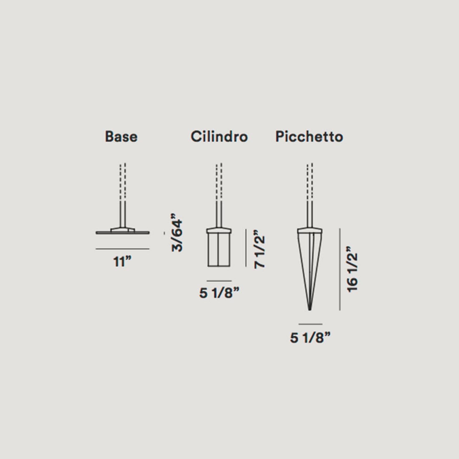 Havana Utomhus Bollard w/Underground Bas White Foscarini - Terrass - Plast | Produkter - Utomhusbelysning - Pollare | Lampspecialisterna