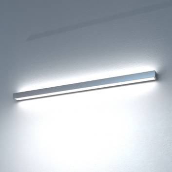 LED-vegglampe Mera, bredde 80 cm, aluminiumsfarget