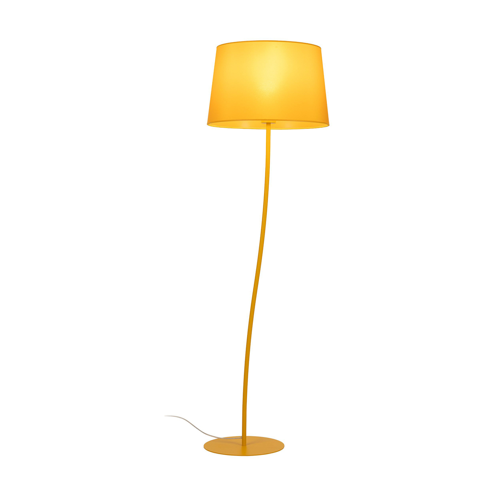 Stojací lampa Nicola, žlutá