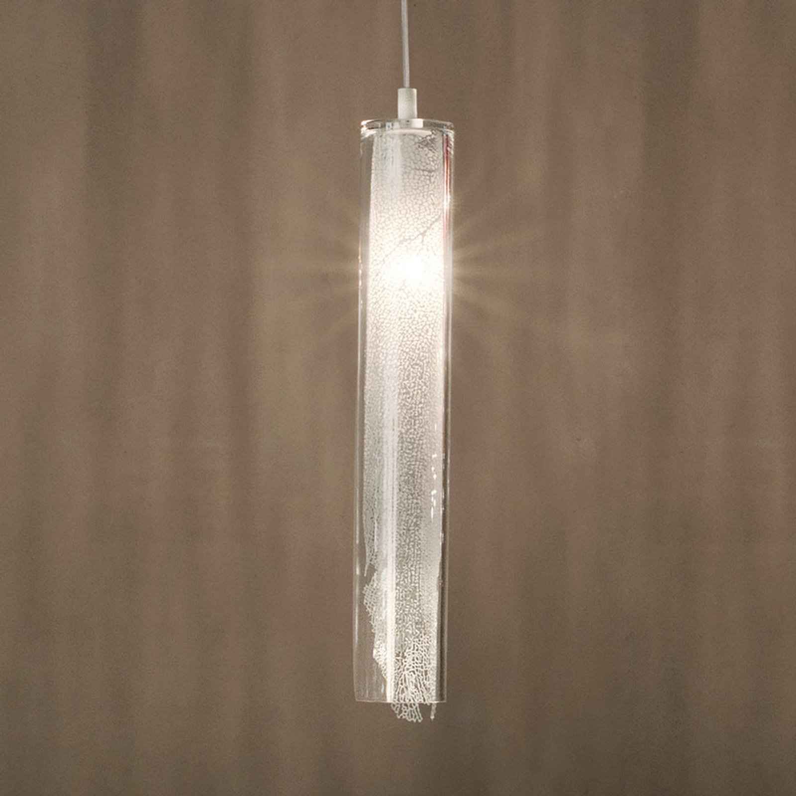 Terzani Frame - lampada sospensione bianca, 7 cm