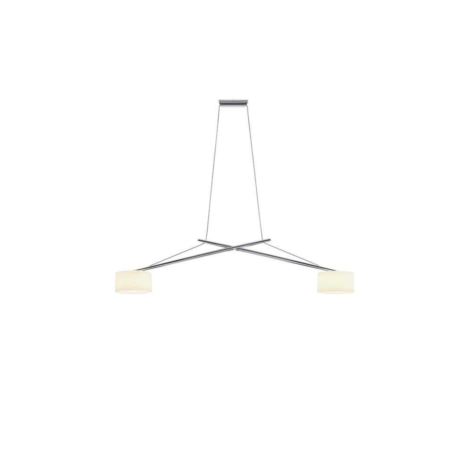 Twin LED Závěsná Lampa Chrome - Serien Lighting