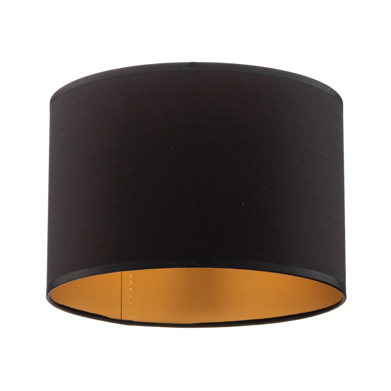Textile shade for Soho wall light, black/gold