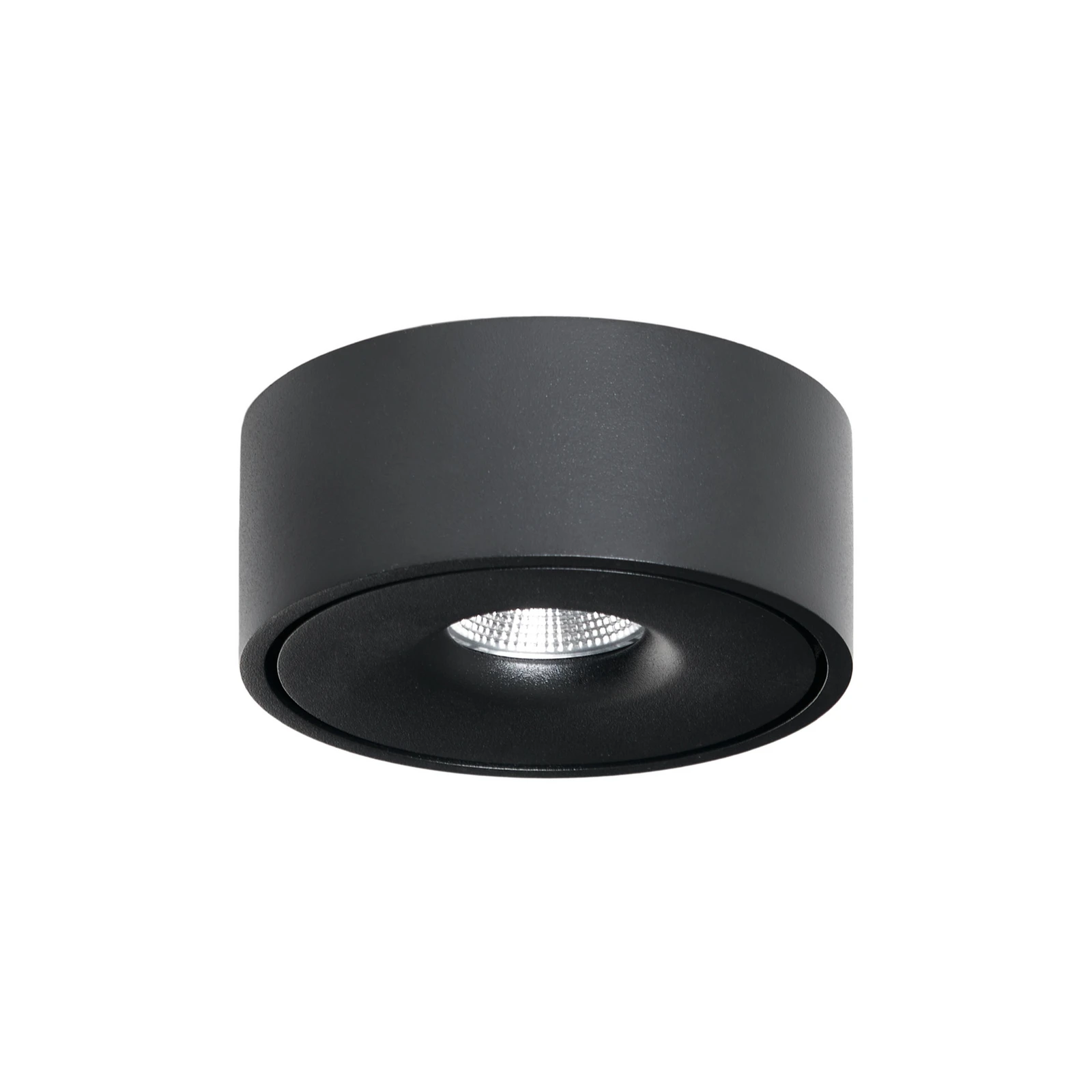 Arcchio Rotari LED mennyezeti lámpa, fekete, fém, Ø 12 cm