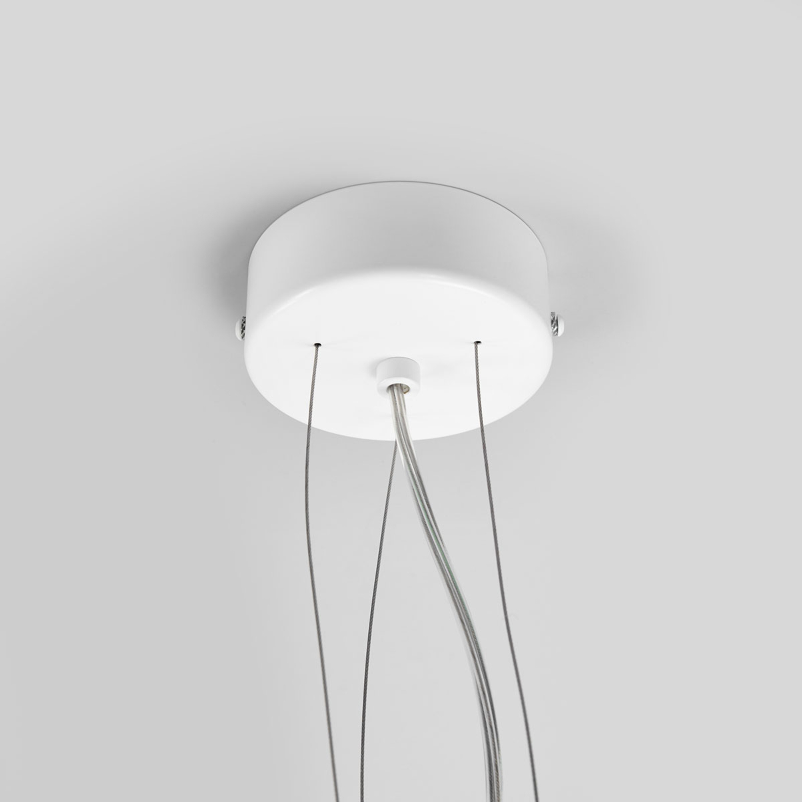 Lampada a sospensione Pura in bianco, 60 cm, 8x G9