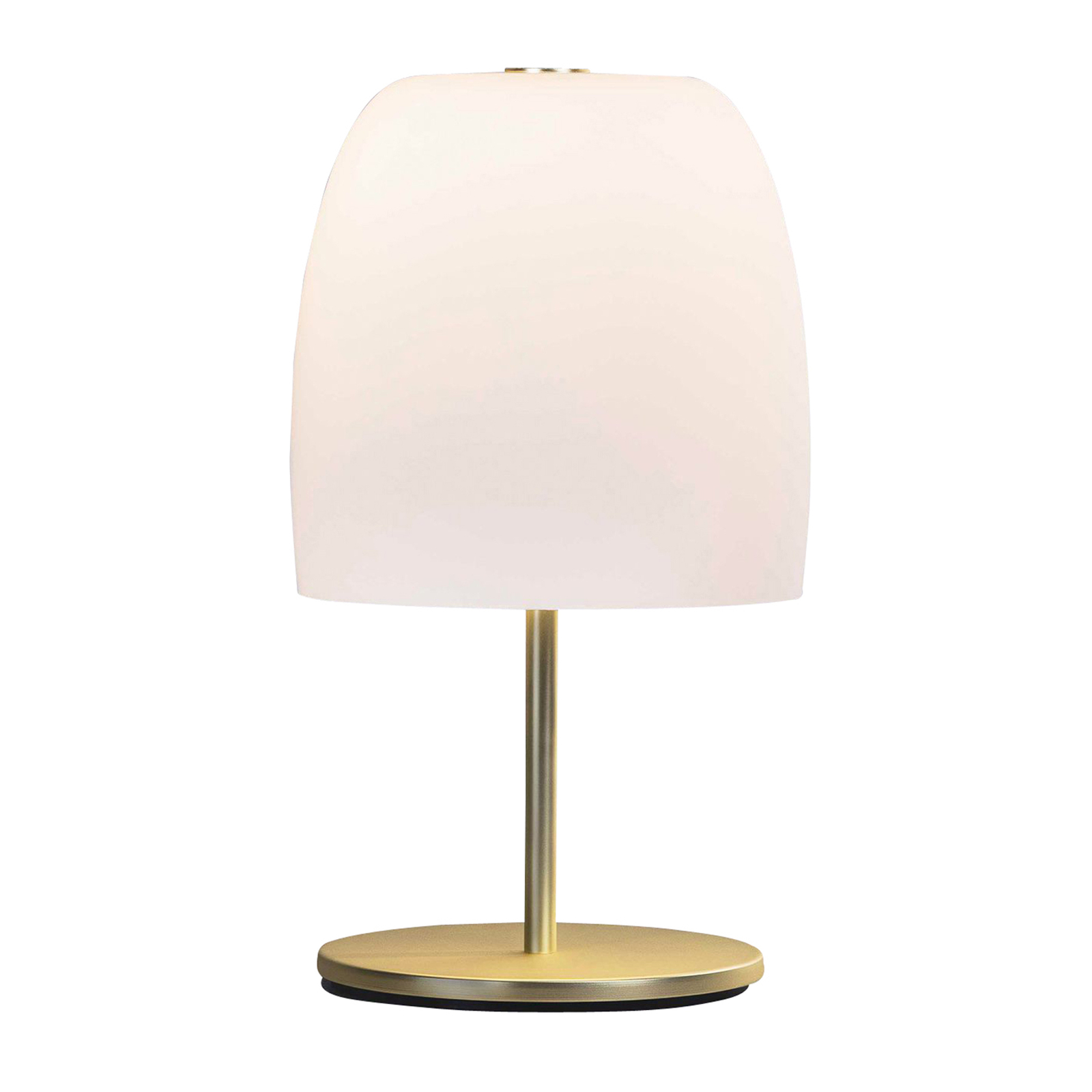 Prandina Notte T1 lampada da tavolo, ottone/bianco