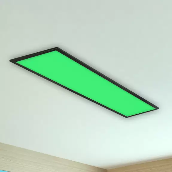 Lampenwelt LED-Panel Colour, dimmbar, RGB, CCT, 100x25cm