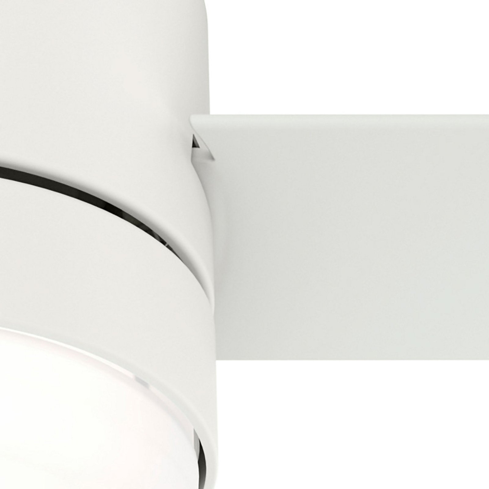 Ventilador de teto Hunter Gilmour com luz, branco