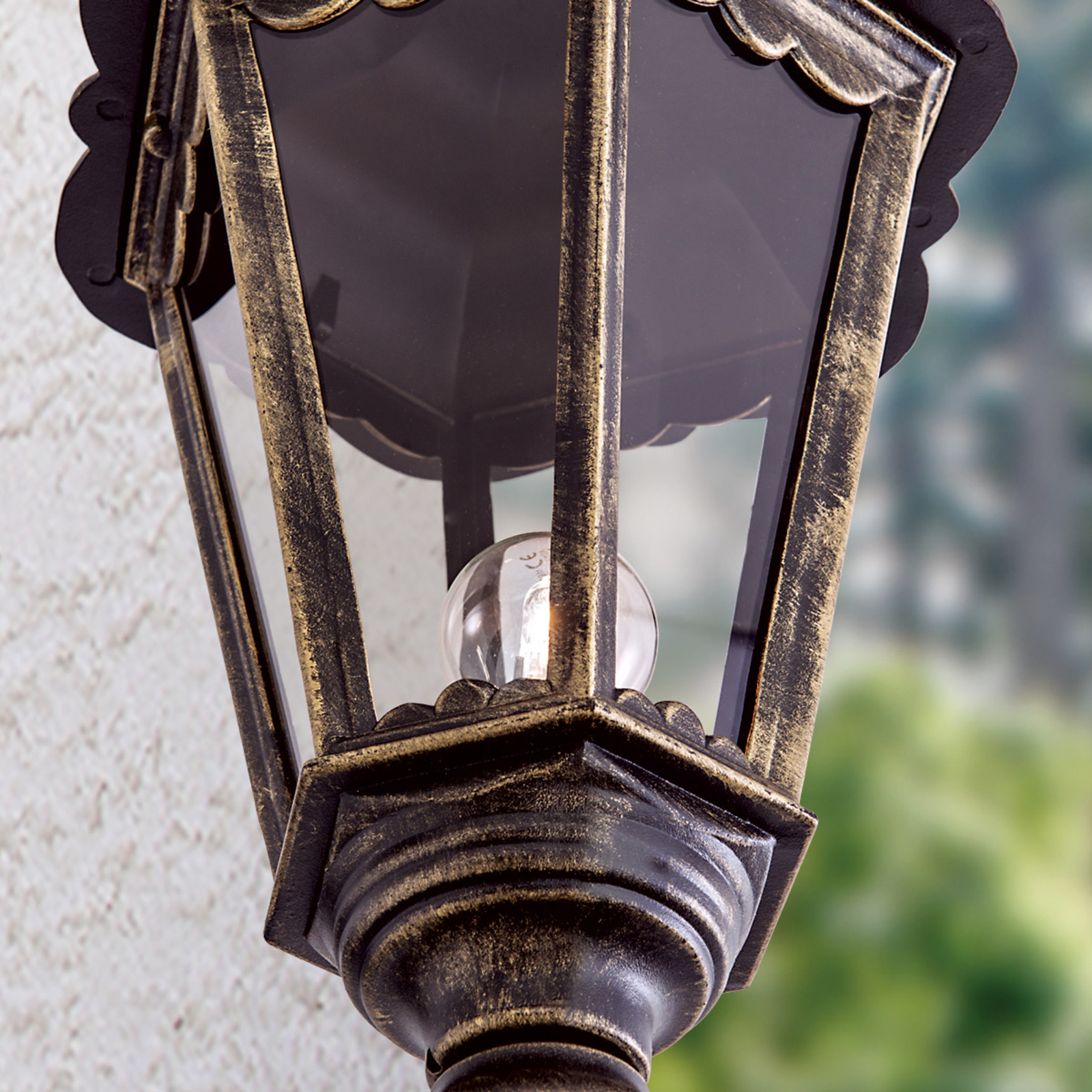 Стълбче за осветление Puchberg с 1 светлина, 249 cm, черно-златисто