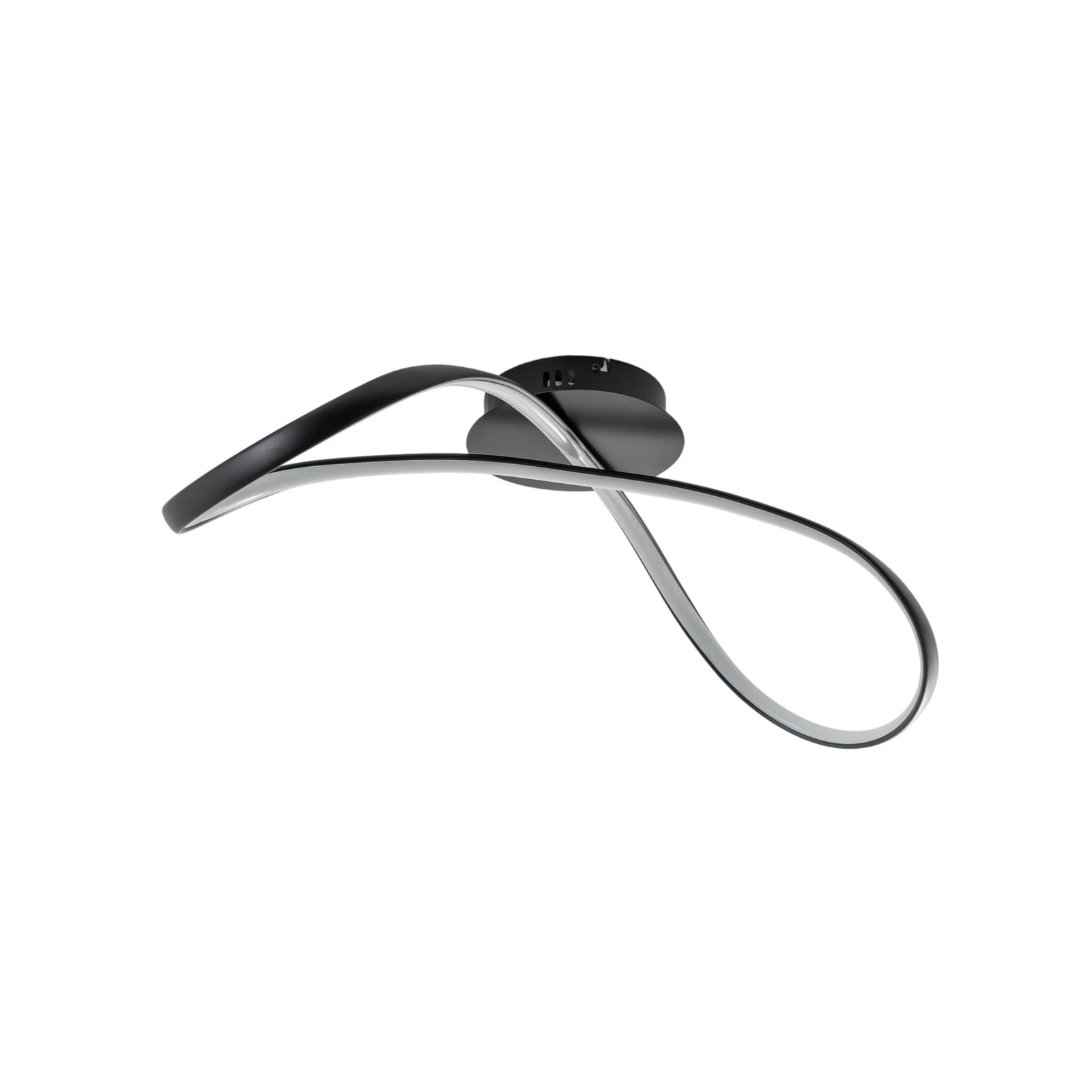 Plafoniera LED Infinity, metallo, nero, 4.000 K
