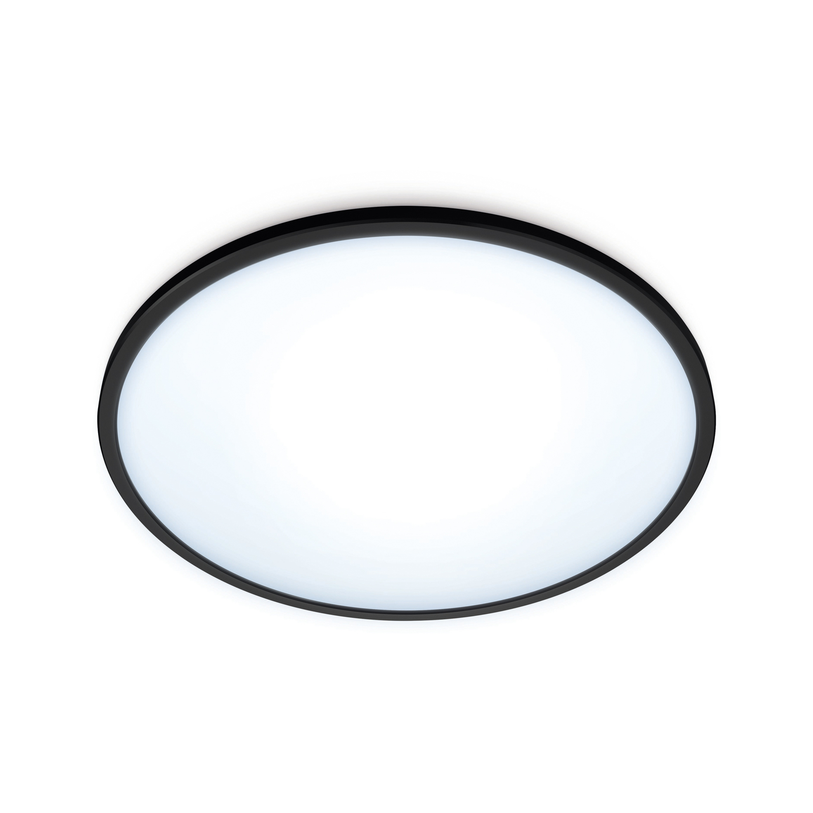 WiZ SuperSlim LED-Deckenleuchte CCT Ø29cm schwarz