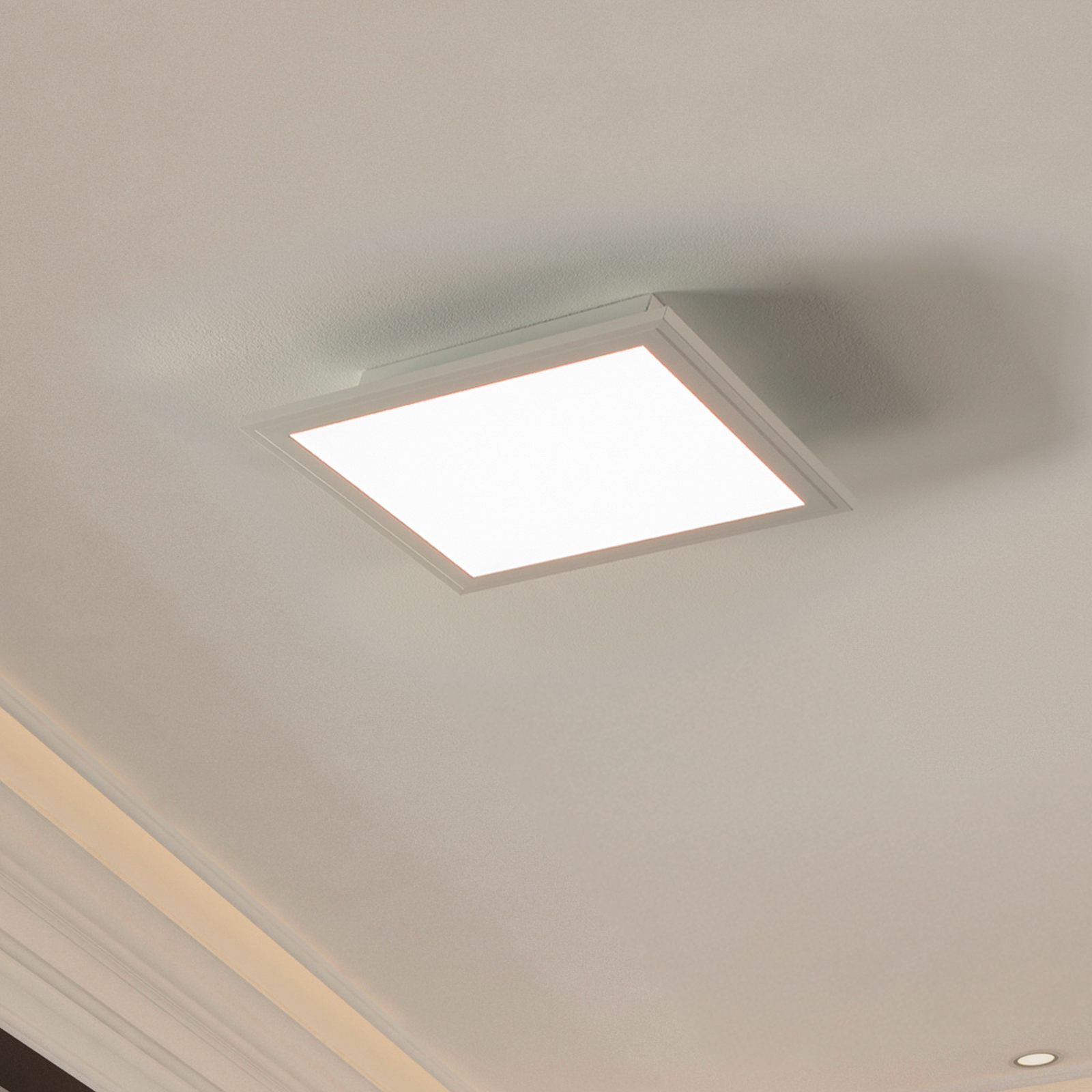 EGLO connect CCT griestu lampa 30x30cm balta